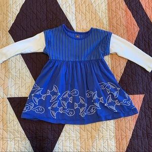 Tea Collection Ravens Layered Dress